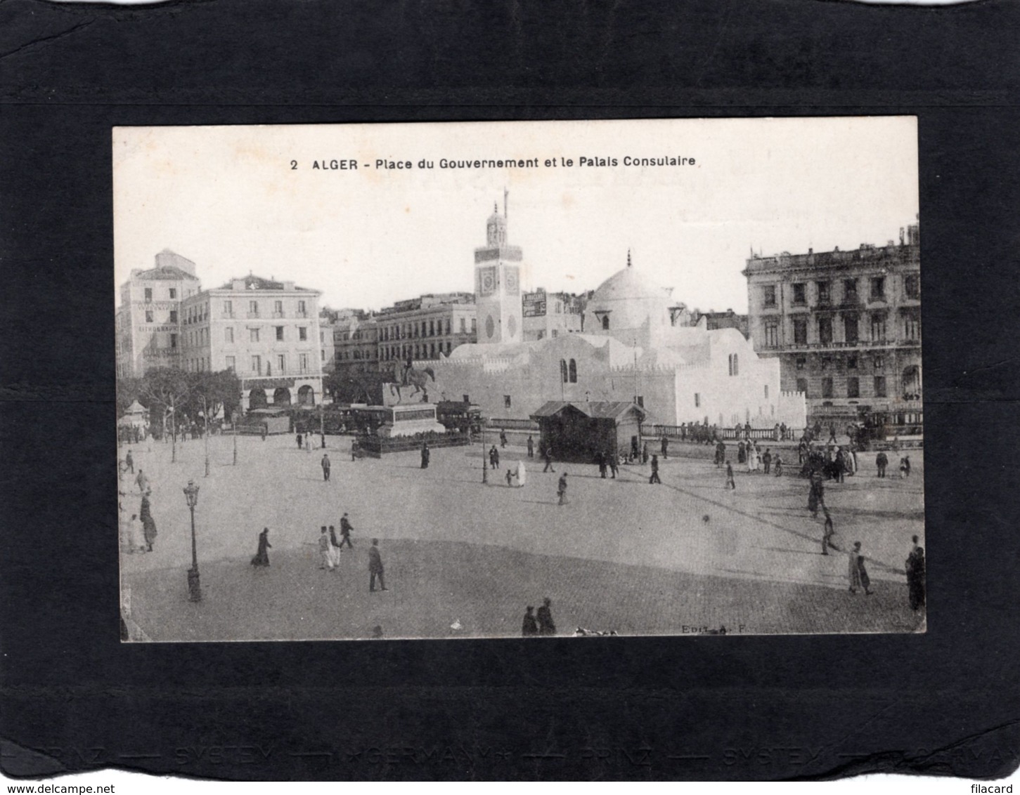 86689    Algeria,  Alger,  Place  Du Gouvernement Et Le Palais Consulaire,  NV(scritta) - Algiers