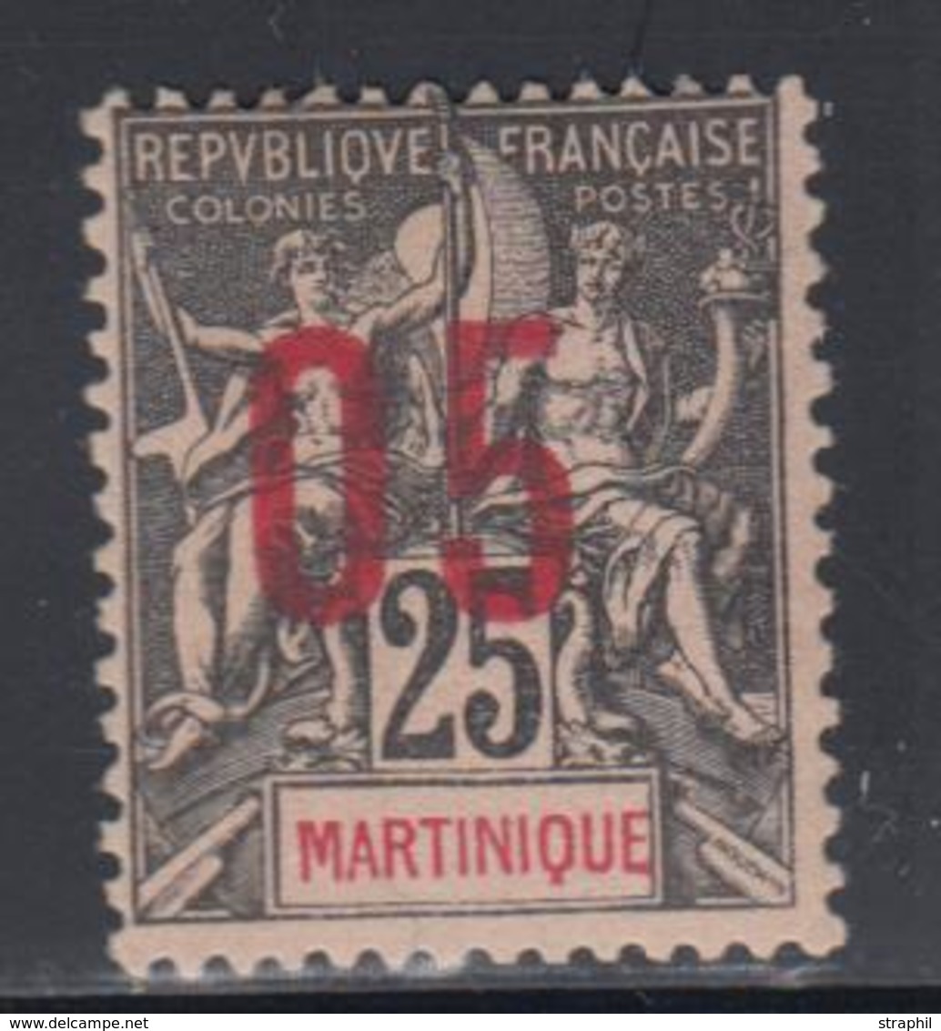 * MARTINIQUE - TIMBRES POSTE - * - N°79A - 05 S/25c - Chiffres Espacés - TB - Autres & Non Classés