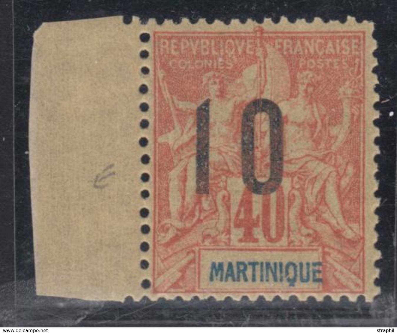 ** MARTINIQUE - TIMBRES POSTE - ** - N°80A - Chiffres Espacés - BDF - TB - Autres & Non Classés