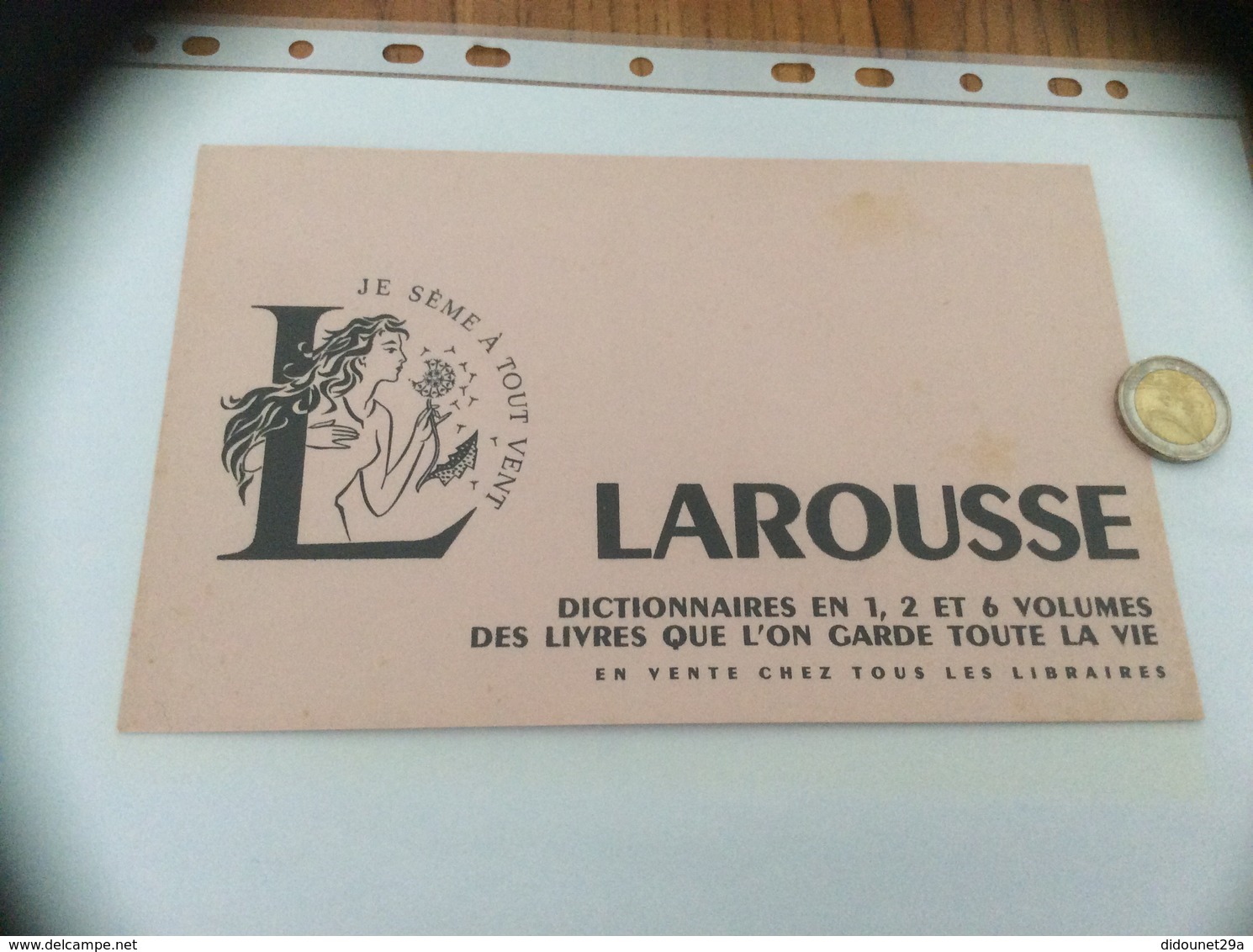 Buvard «LAROUSSE DICTIONNAIRES » - Papeterie