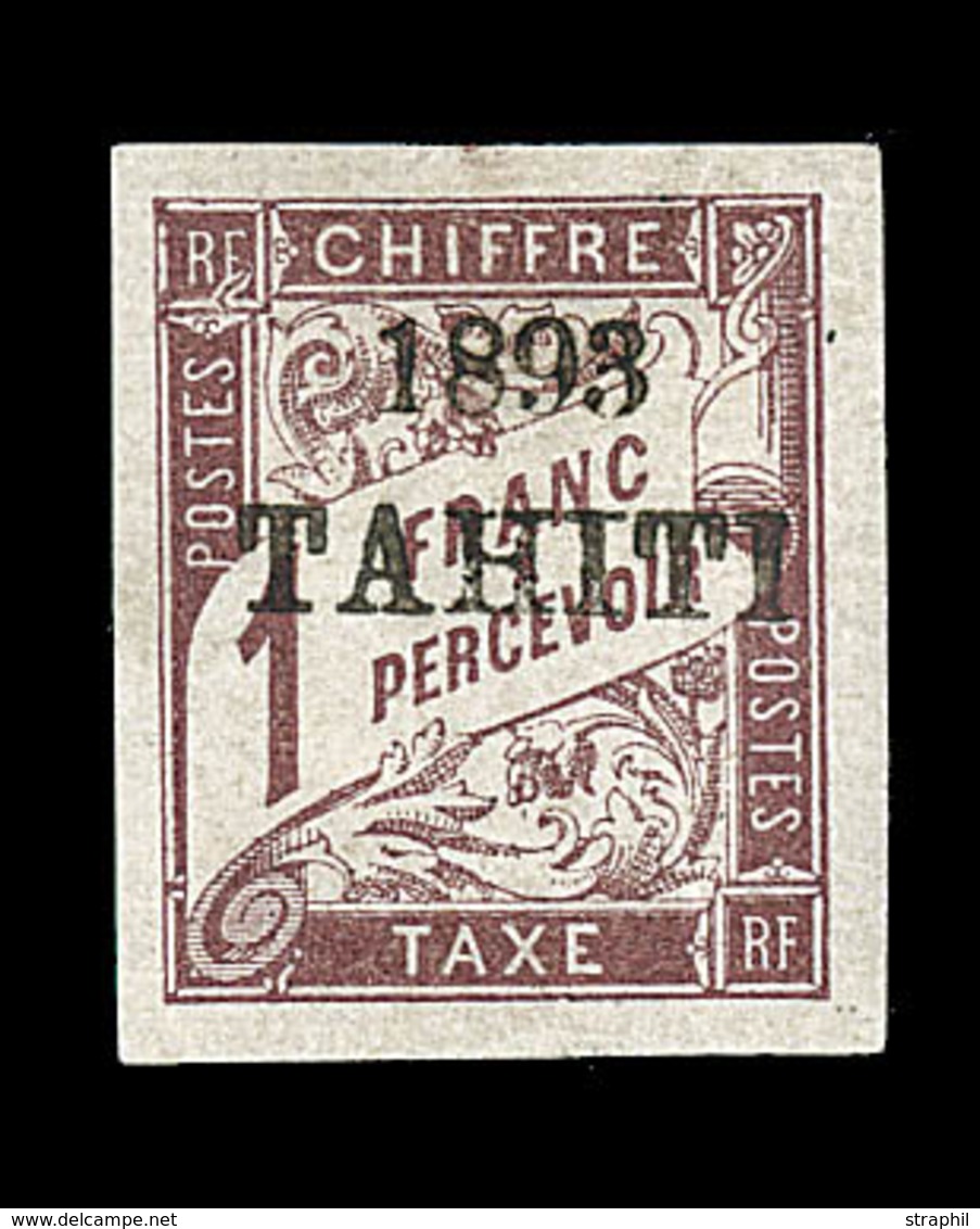 * TAHITI - TIMBRES TAXE - * - N°25 - Léger Manque De Gomme - Sinon Margé - Signé Marquelet Et Champion - B/TB - Autres & Non Classés