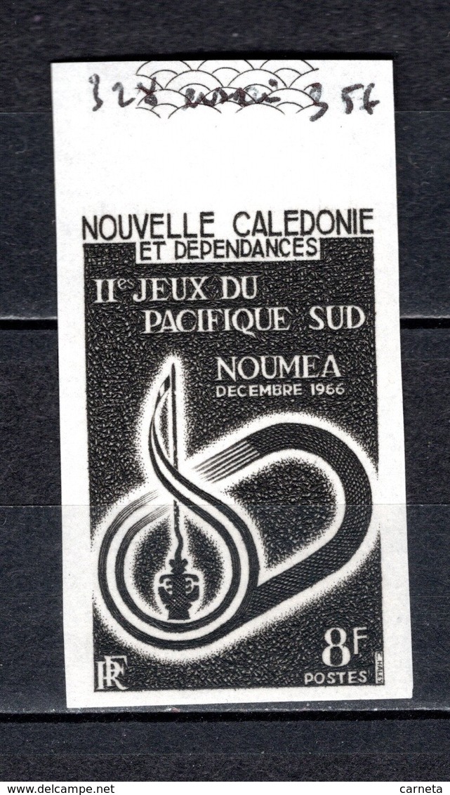 Nlle CALEDONIE N° 328    ESSAI DE COULEUR EN NOIR  NEUF SANS CHARNIERE  COTE ?  JEUX SPORTIFS - Non Dentelés, épreuves & Variétés