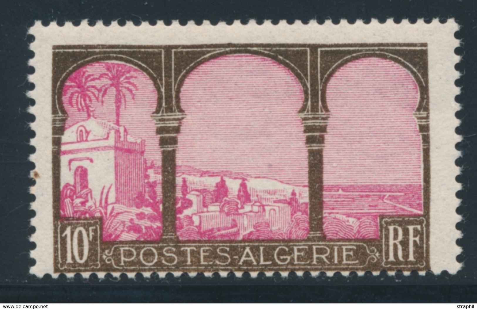 * ALGERIE - * - N°84 - 10F Brun Et Rose - TB - Vide