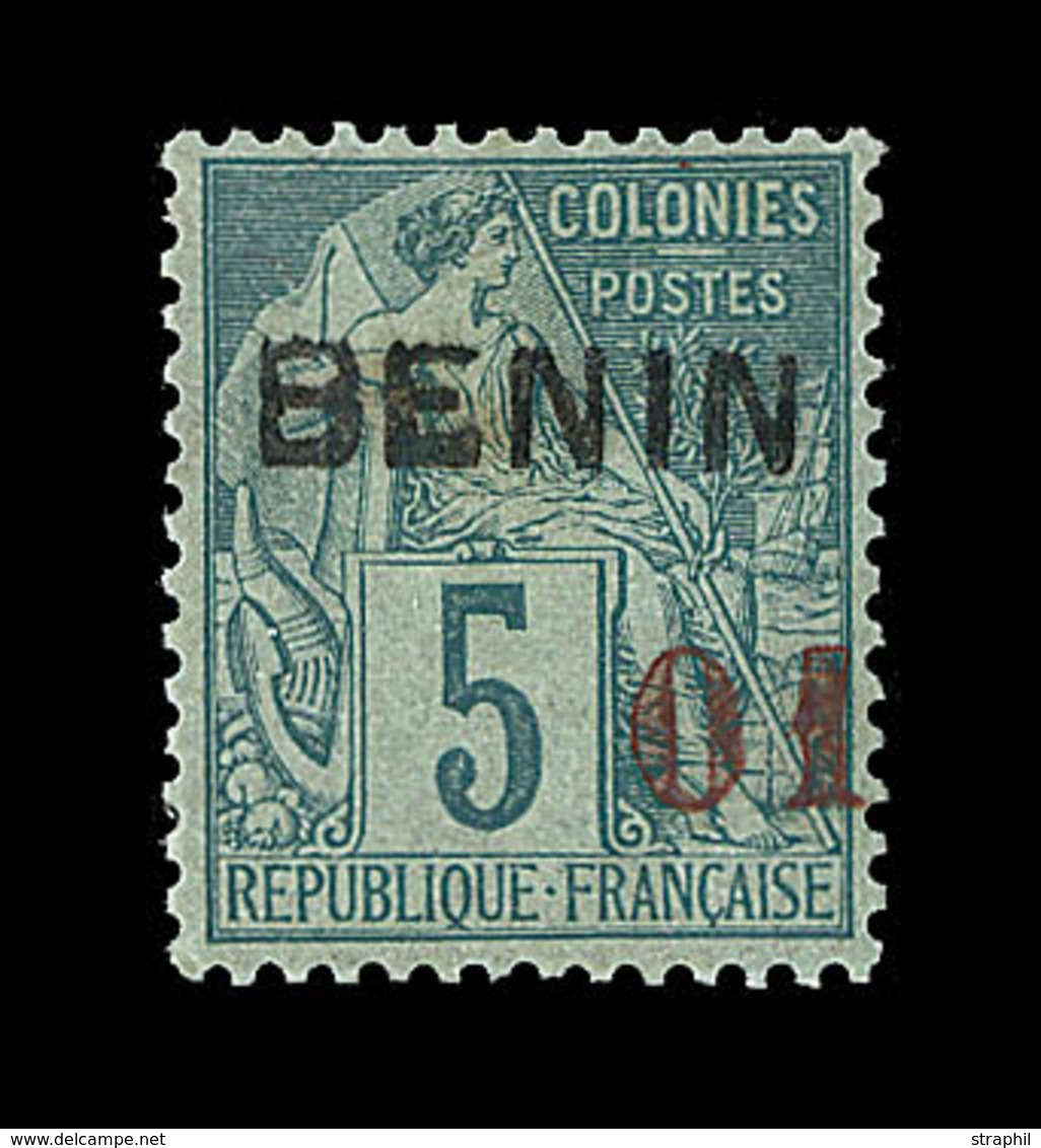 * BENIN - * - N°14 - 01 S/5c Vert - Signé A. Brun - TB - Autres & Non Classés