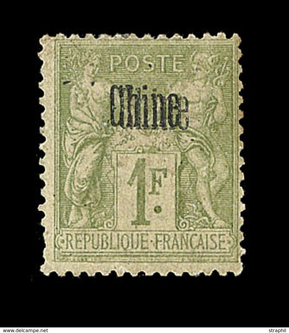 O CHINE - BUREAU FRANCAIS - O - N°13 - 75c Violet Noir S/jaune - TB - Autres & Non Classés