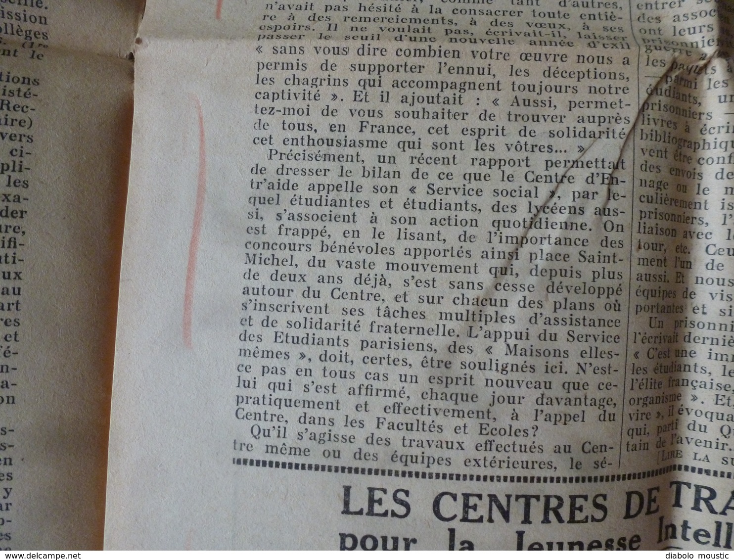 20 fev 1943 INFO-UNI: Fête du Bloc ETP au Val de Grâce;Service Obligatoire du Travail et les étudiants;PATRIOTISME; etc