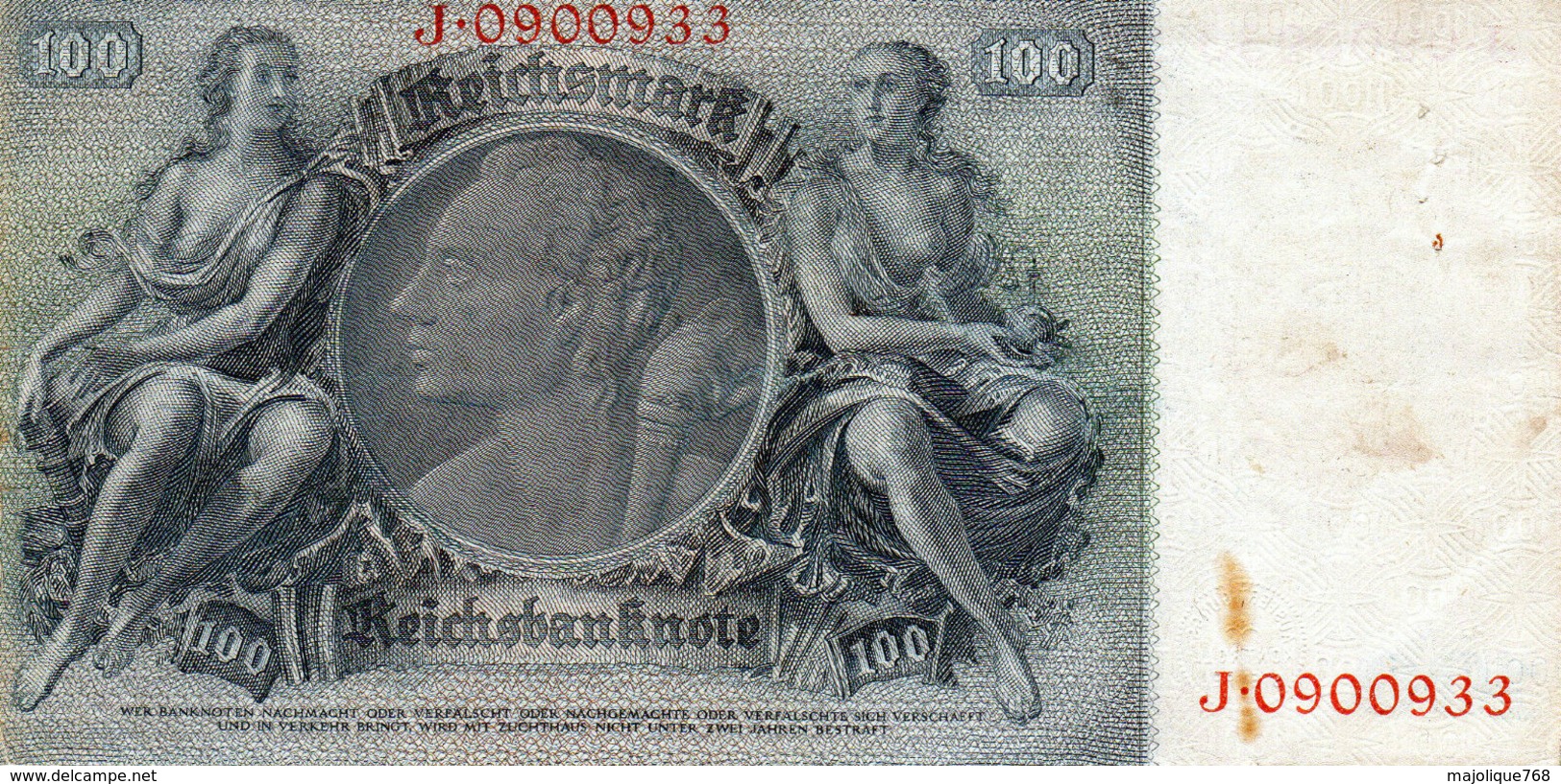 Billet De 100 Reichsmark Du 24 Juin 1935 - - 100 Reichsmark