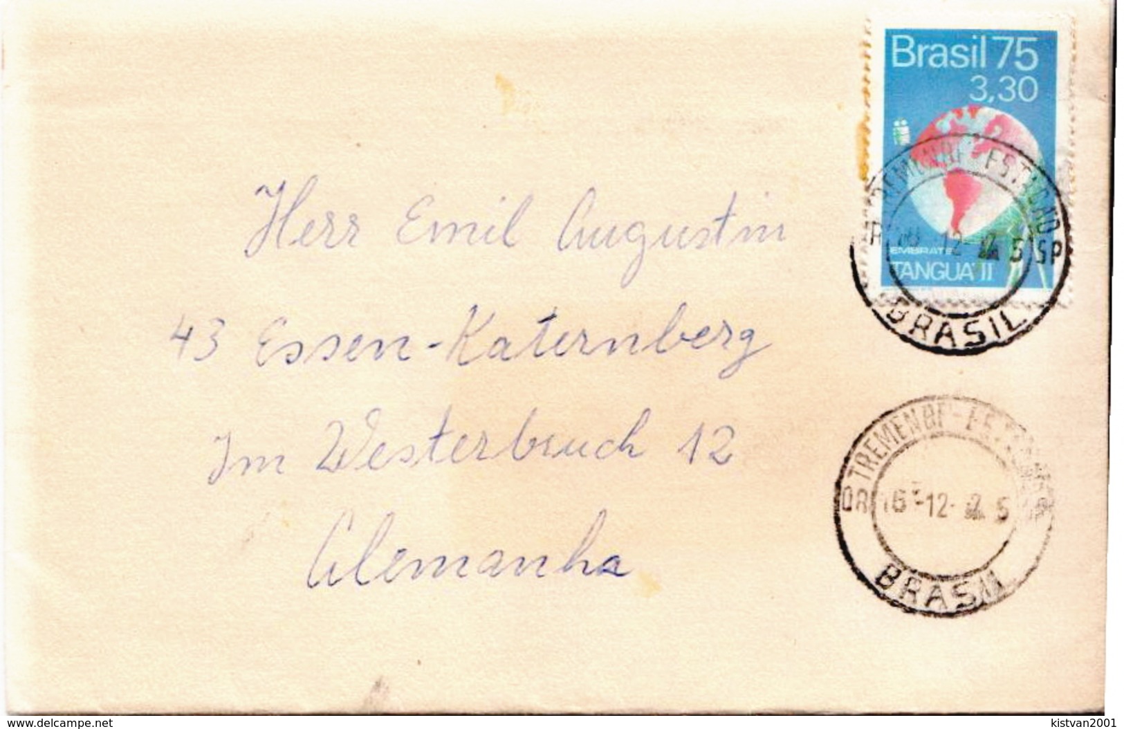 Postal History Cover: Brazil Stamp On Cover - Covers & Documents