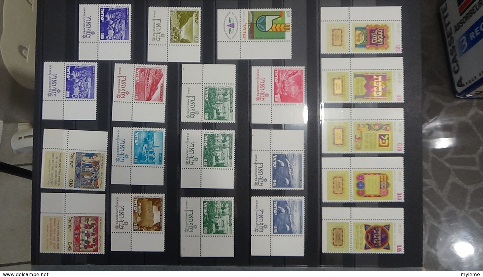 Collection ISRAEL timbres avec tabs **.  Très sympa !!!