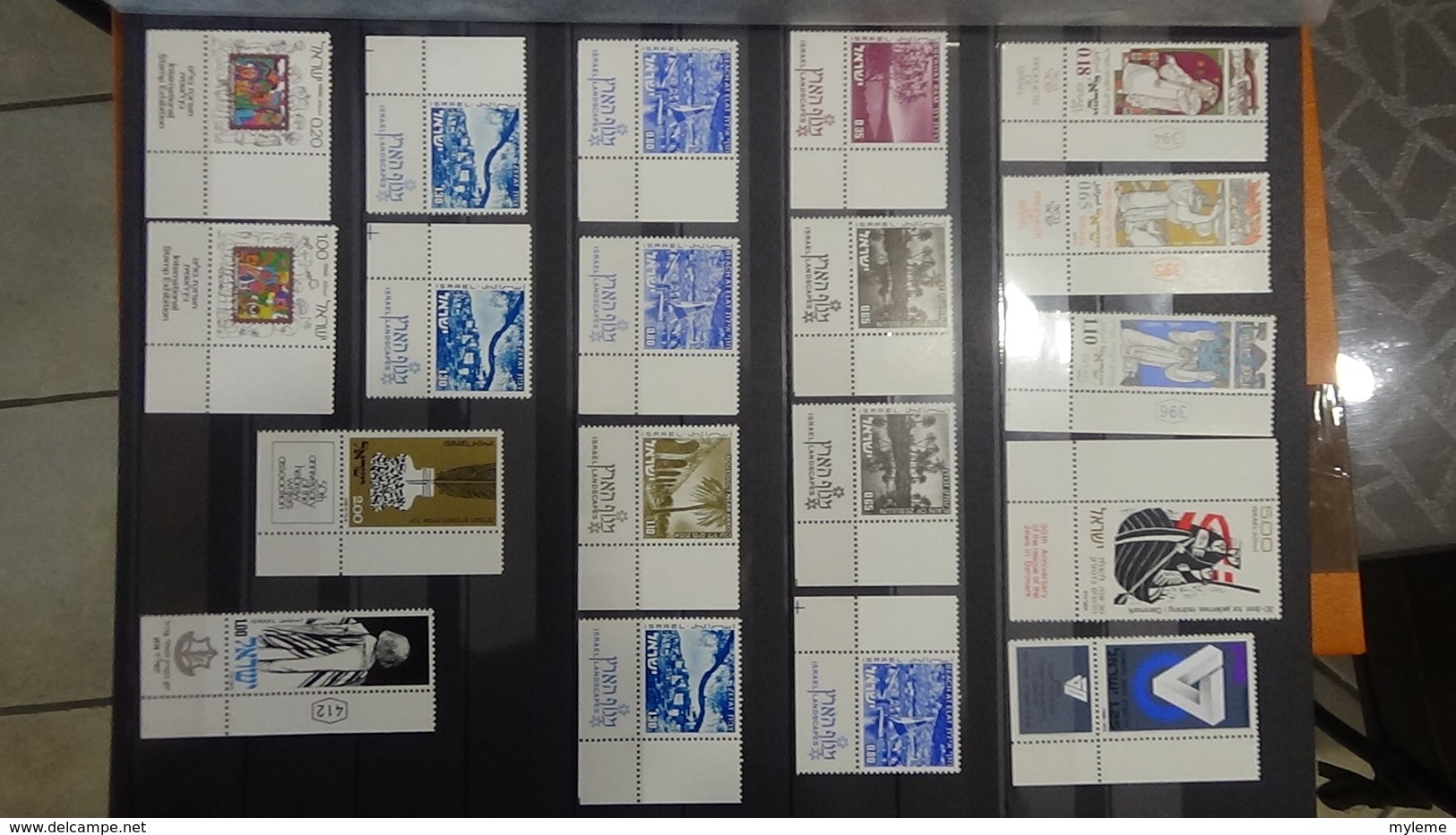 Collection ISRAEL timbres avec tabs **.  Très sympa !!!