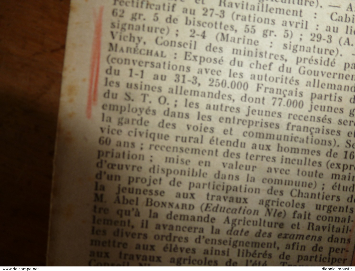 10 avr 1943 INFO-UNI: Aidez aux travaux des champs! ; Croyez-vous que je ne porte pas mon fardeau ; Paroles du CHEF;etc