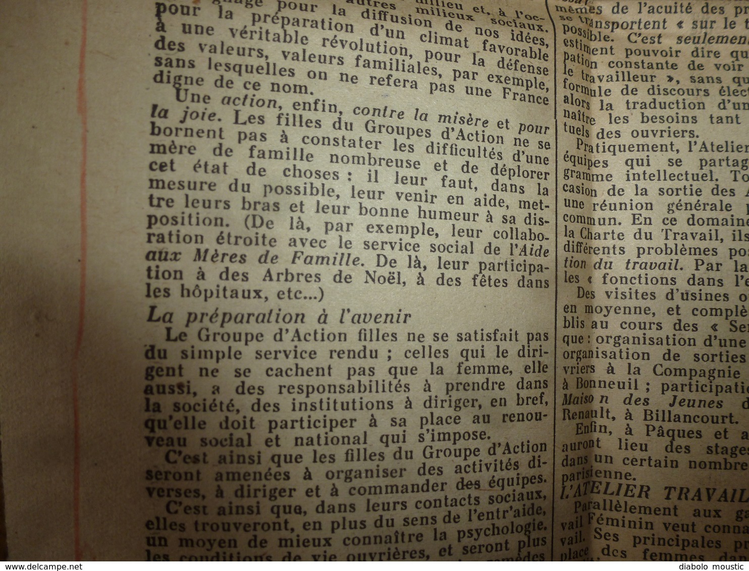 10 avr 1943 INFO-UNI: Aidez aux travaux des champs! ; Croyez-vous que je ne porte pas mon fardeau ; Paroles du CHEF;etc