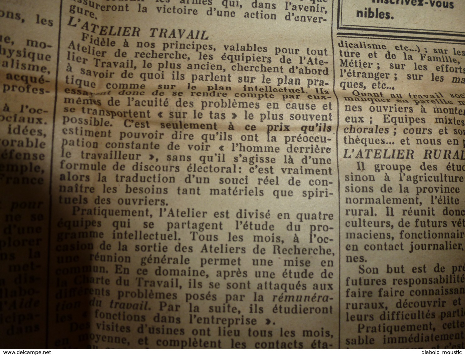 10 avr 1943 INFO-UNI: Aidez aux travaux des champs! ; Croyez-vous que je ne porte pas mon fardeau ; Paroles du CHEF;etc