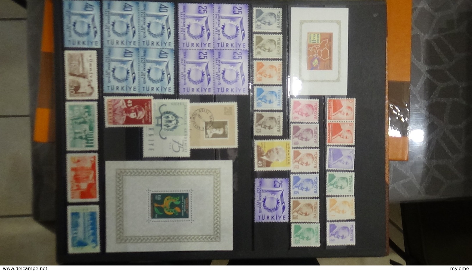 Collection de TURQUIE timbres et blocs **.  Très sympa !!!