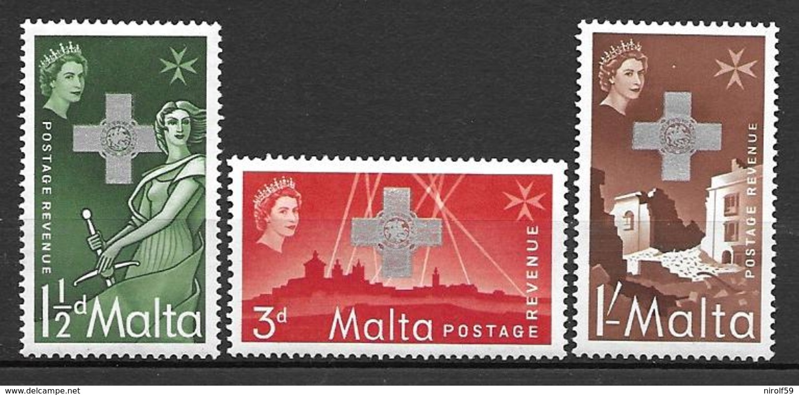 Malta 1957 - Award Of The George Cross To Malta - Malta