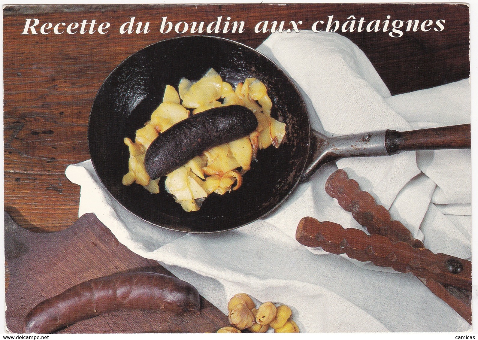 BOUDIN Aux Châtaignes  : Edit. F.DEBAISIEUX 1994   N° R006 - Recipes (cooking)