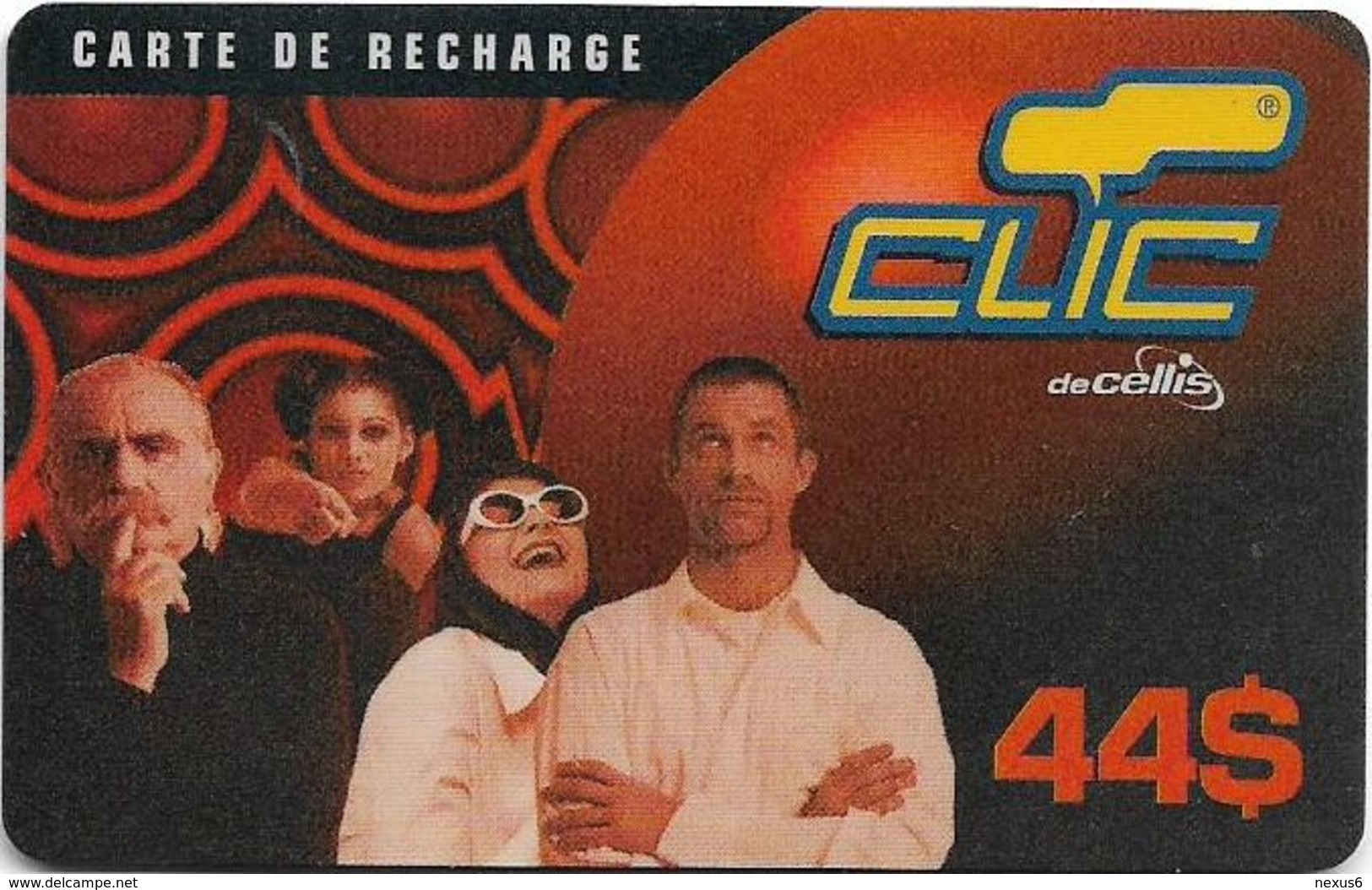Lebanon - Clic De Cellis - Family, Exp. 31.07.2001, Prepaid 44$, Used - Lebanon