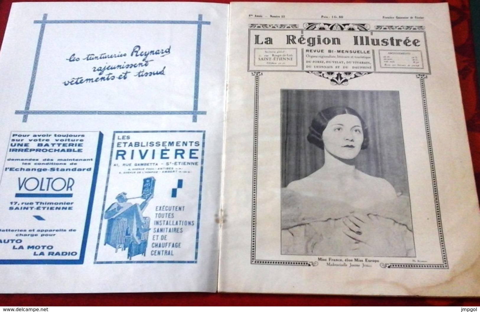 La Région Illustrée N°52 1931 Costes Et Bellonte Saint Etienne,Obsèques Général Berthelot,Photo Club Chambon Feugerolles - 1900 - 1949