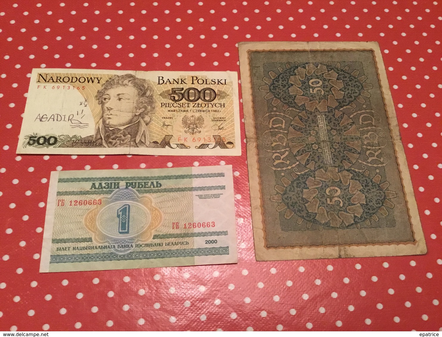 LOT DE 3 BILLETS Voir Le Scan - Mezclas - Billetes