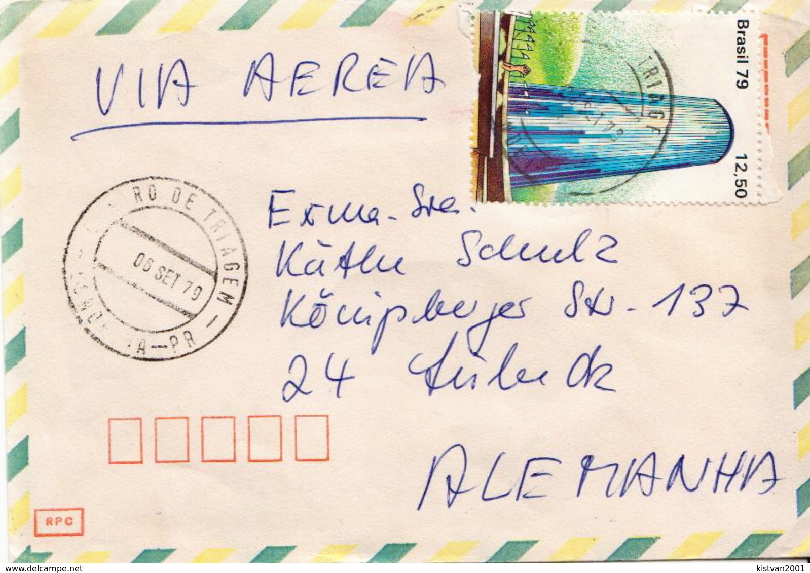 Postal History Cover: Brazil Stamp On Cover - Covers & Documents