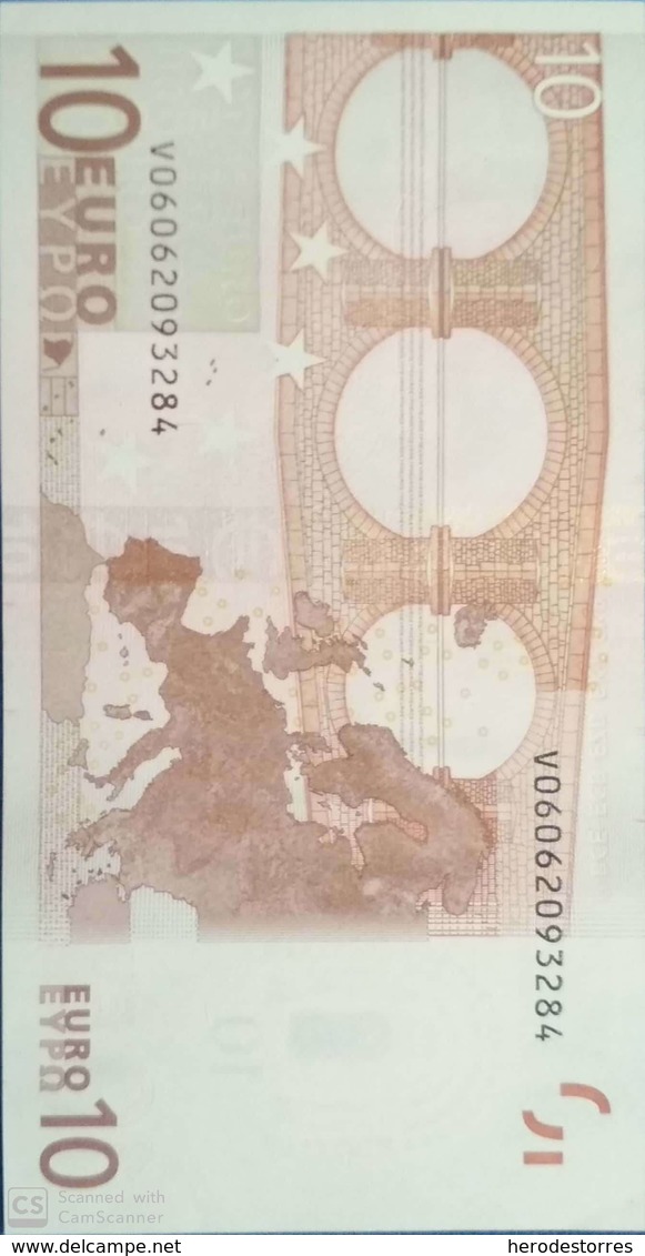 EURO SPAIN(V) 10 M003 DUISENBERG, UNCIRCULATED - 10 Euro