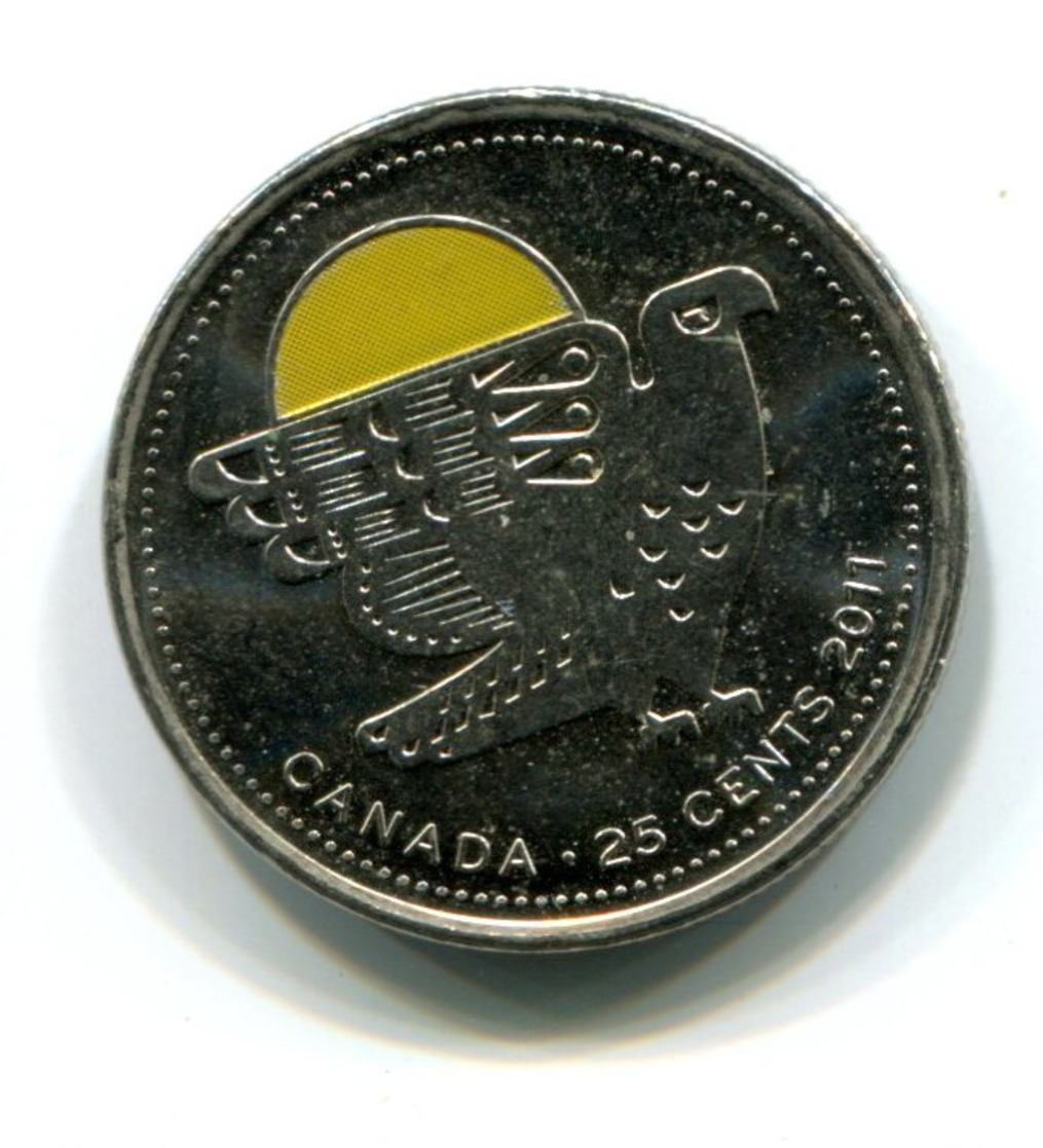 2011 Canada 'Bird' Colorized 25 Cent Coin - Canada