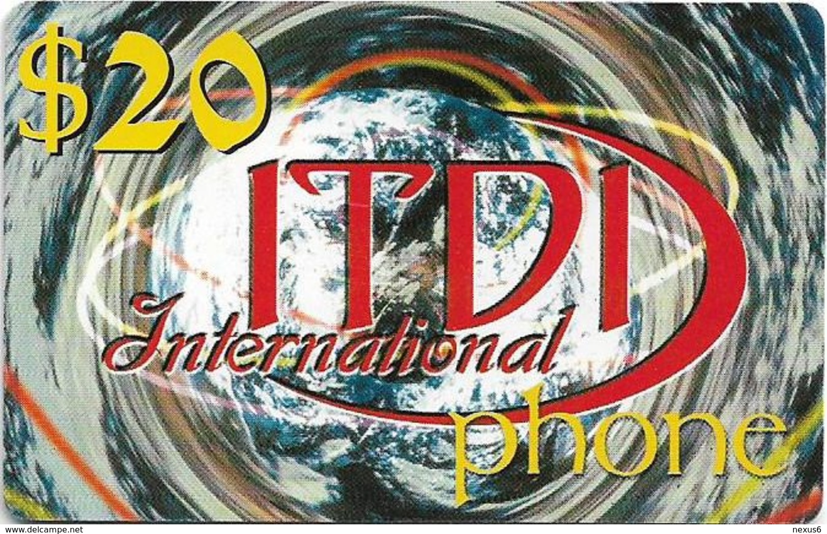 Palestine - ITDI - 20$ International Phone, Prepaid 20$, Mint/Unscratched - Palestine