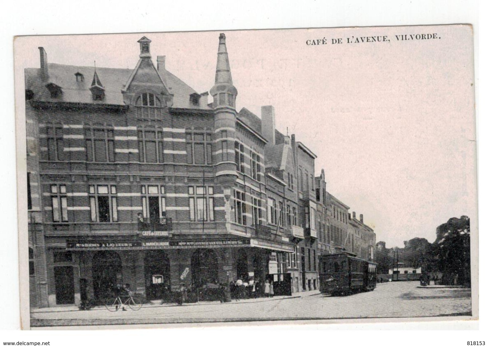 VILVORDE.  CAFE DE L'AVENUE 1910 - Vilvoorde