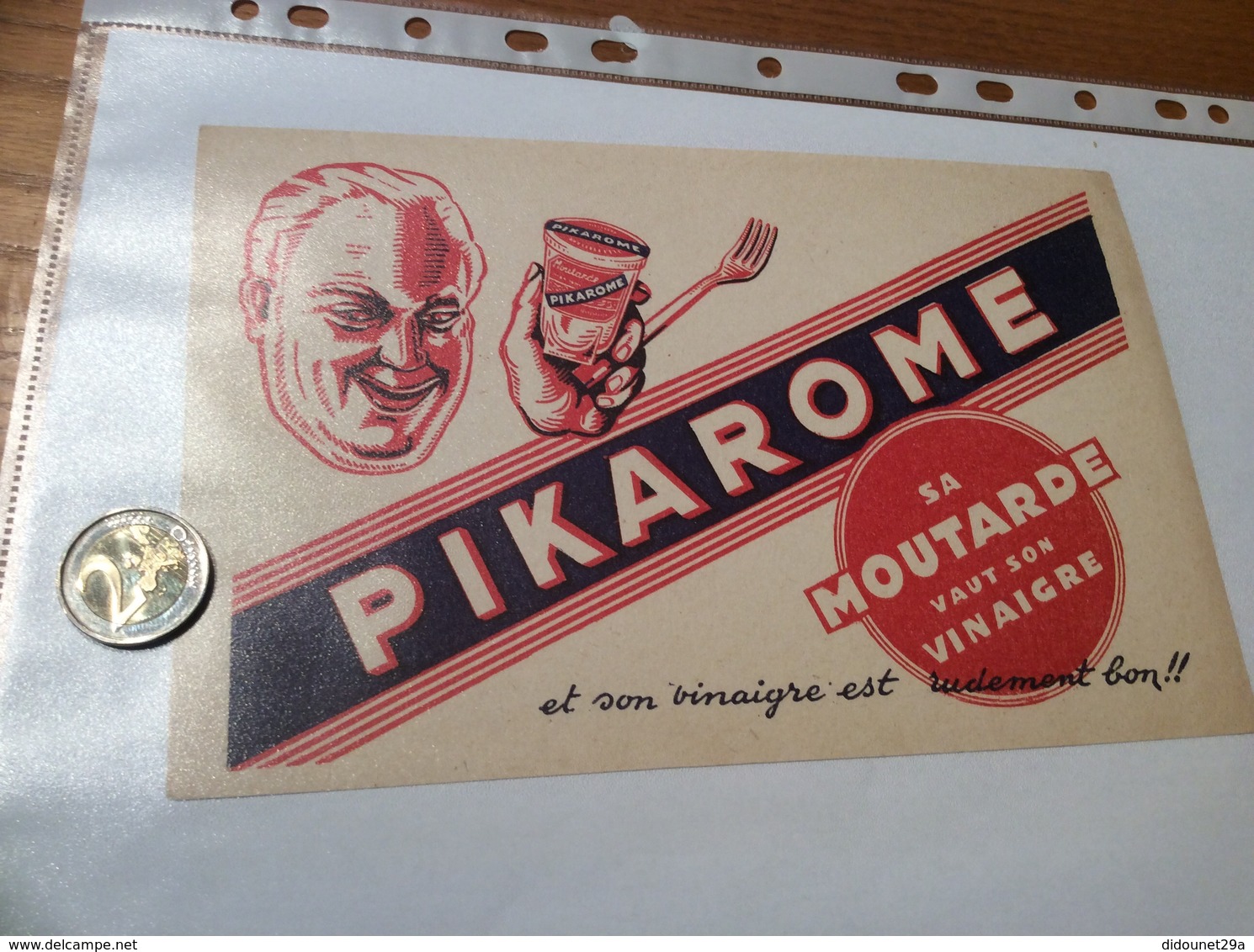 Buvard «PIKAROME - MOUTARDE» - Senf