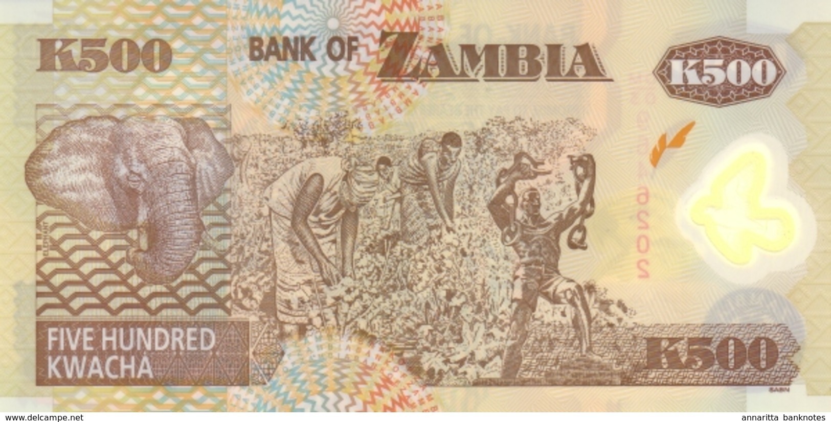 ZAMBIE 500 KWACHA 2008 P-43f NEUF [ZM145f] - Zambia