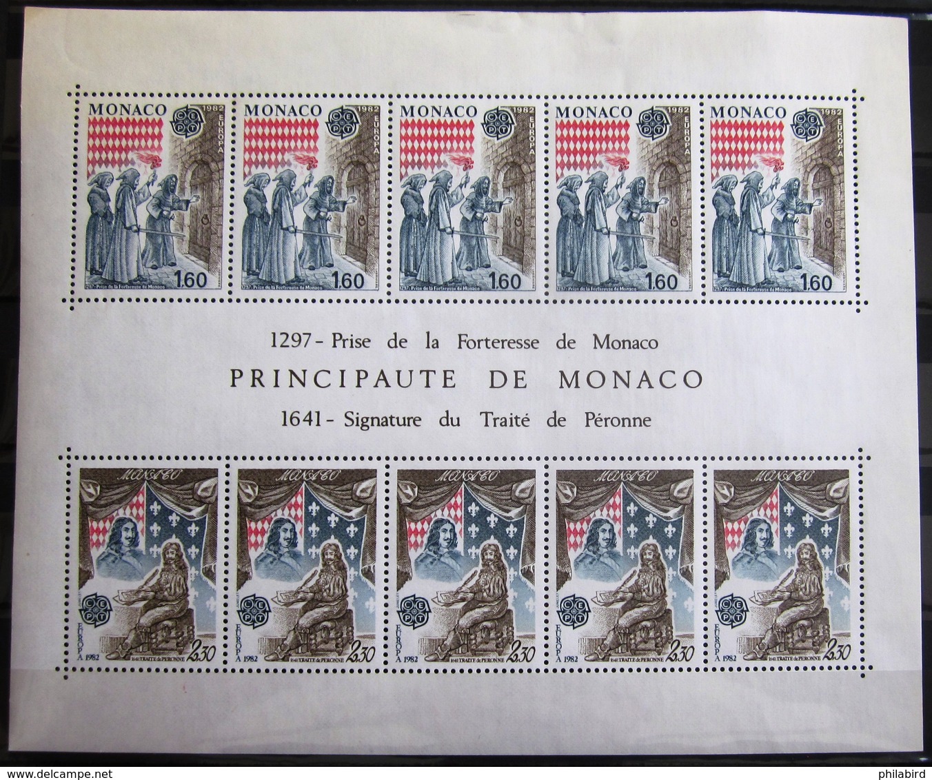 EUROPA            Année 1982         MONACO          B.F 22             NEUF**   (tâché) - 1982