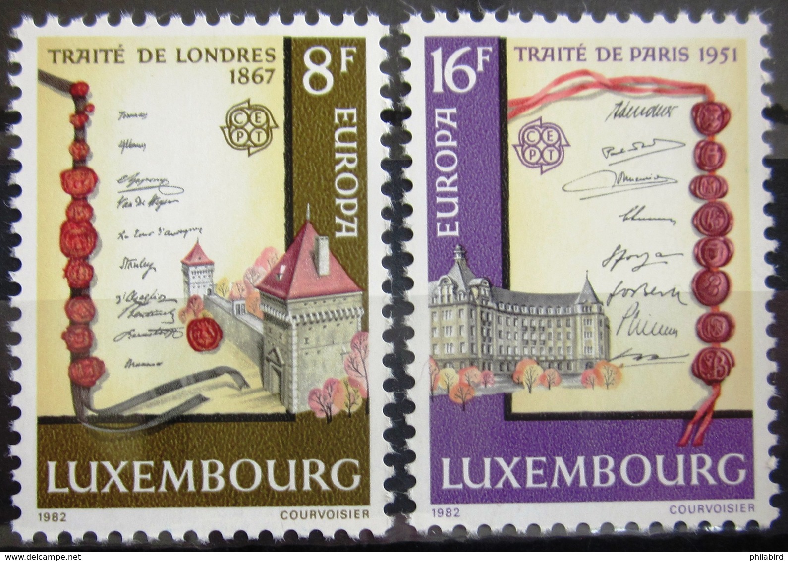 EUROPA            Année 1982         LUXEMBOURG          N° 1002/1003             NEUF** - 1982