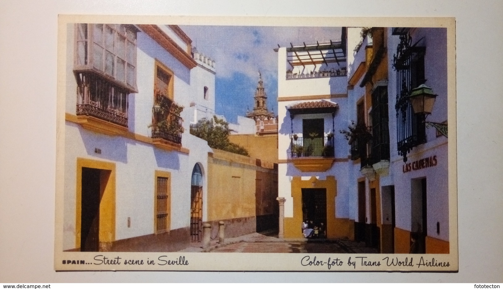 Spain, España - Sevilla - Street Scene In Seville - TWA Trans World Airlines - Sevilla (Siviglia)