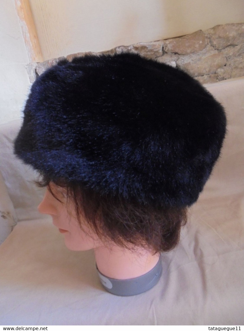 Ancien - Chapeau Hiver Femme Années 50 - Hauben, Mützen, Hüte