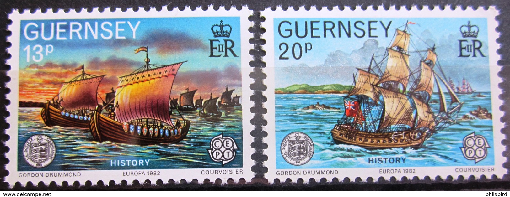 EUROPA            Année 1982         GUERNESEY          N° 248/249             NEUF** - 1982