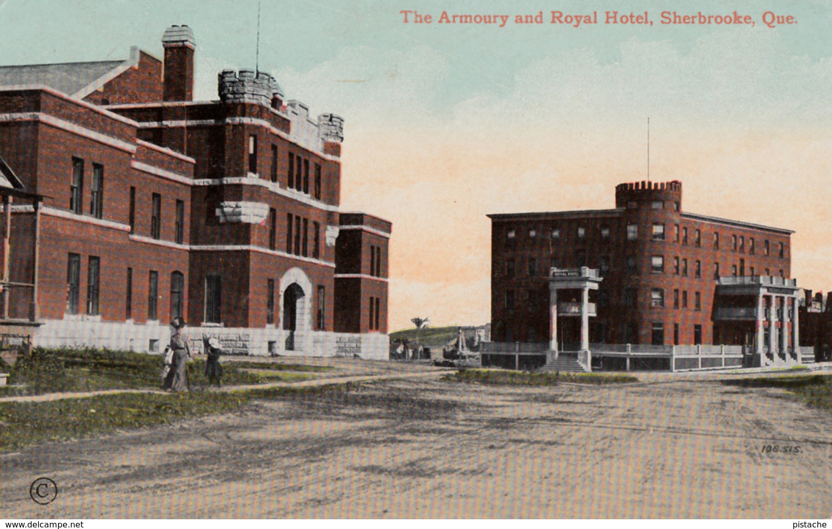 Sherbrooke Québec - Manège Militaire - Armories Armory - Little Animation - Royal Hotel - 2 Scans - Sherbrooke