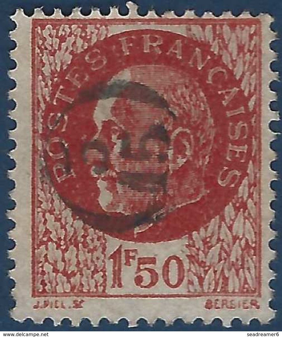 France Pétain N°517 1fr50c Brun Oblitéré Du Cachet à Main De Facteur 3/15 Rond RR - 1941-42 Pétain