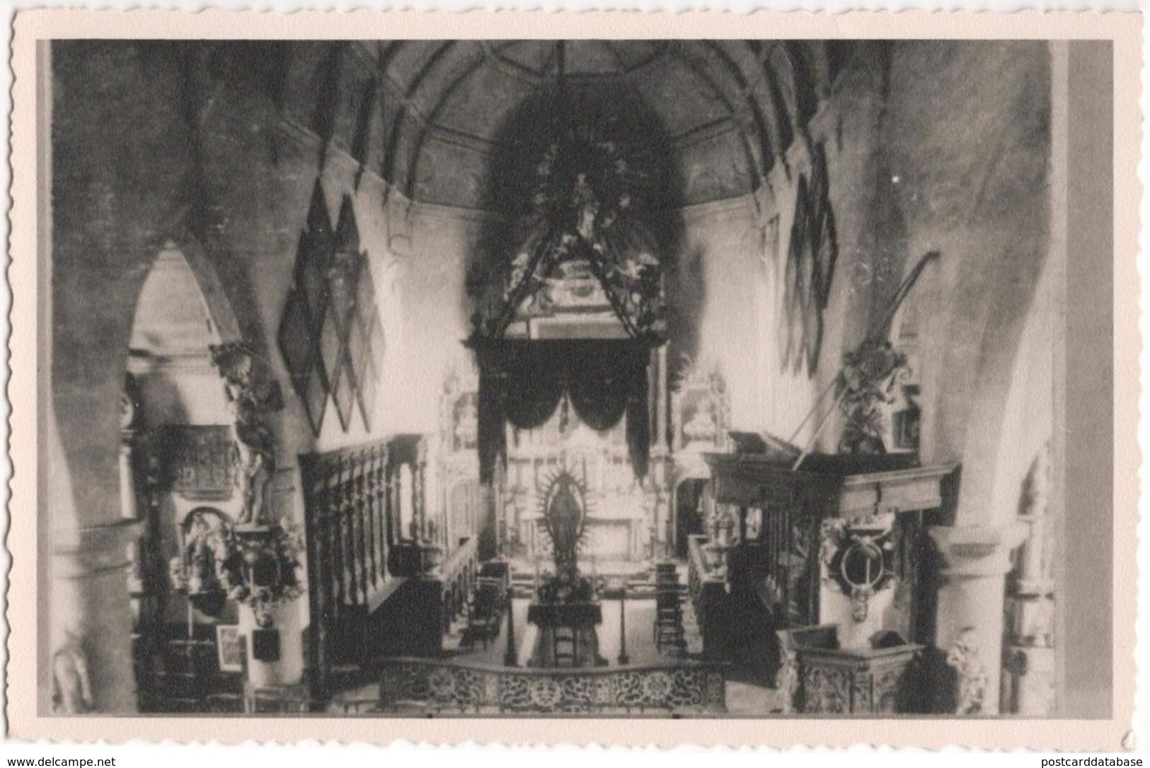 Mortsel Oude God Interieur Kerk - Photocard - Mortsel