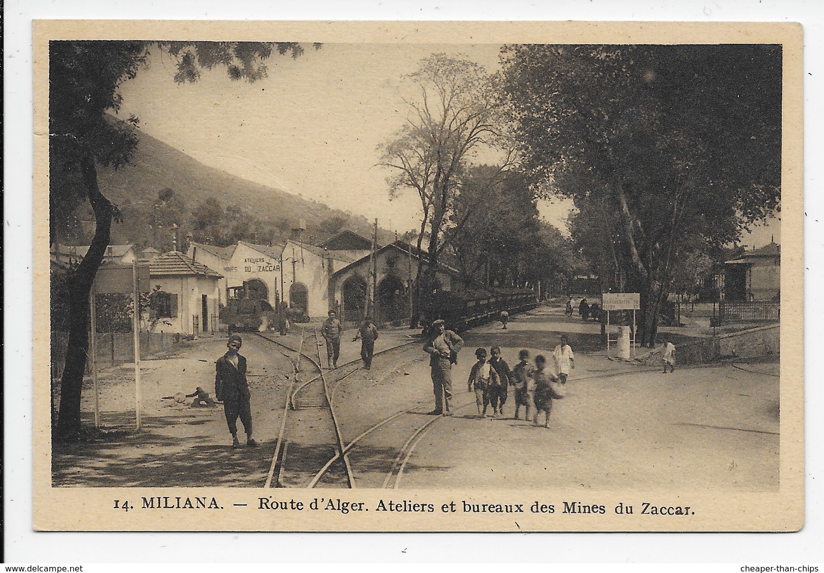 Miliana - Route D'Alger. Ateliers Et Bureaux Des Mines Du Zaccar - Autres & Non Classés