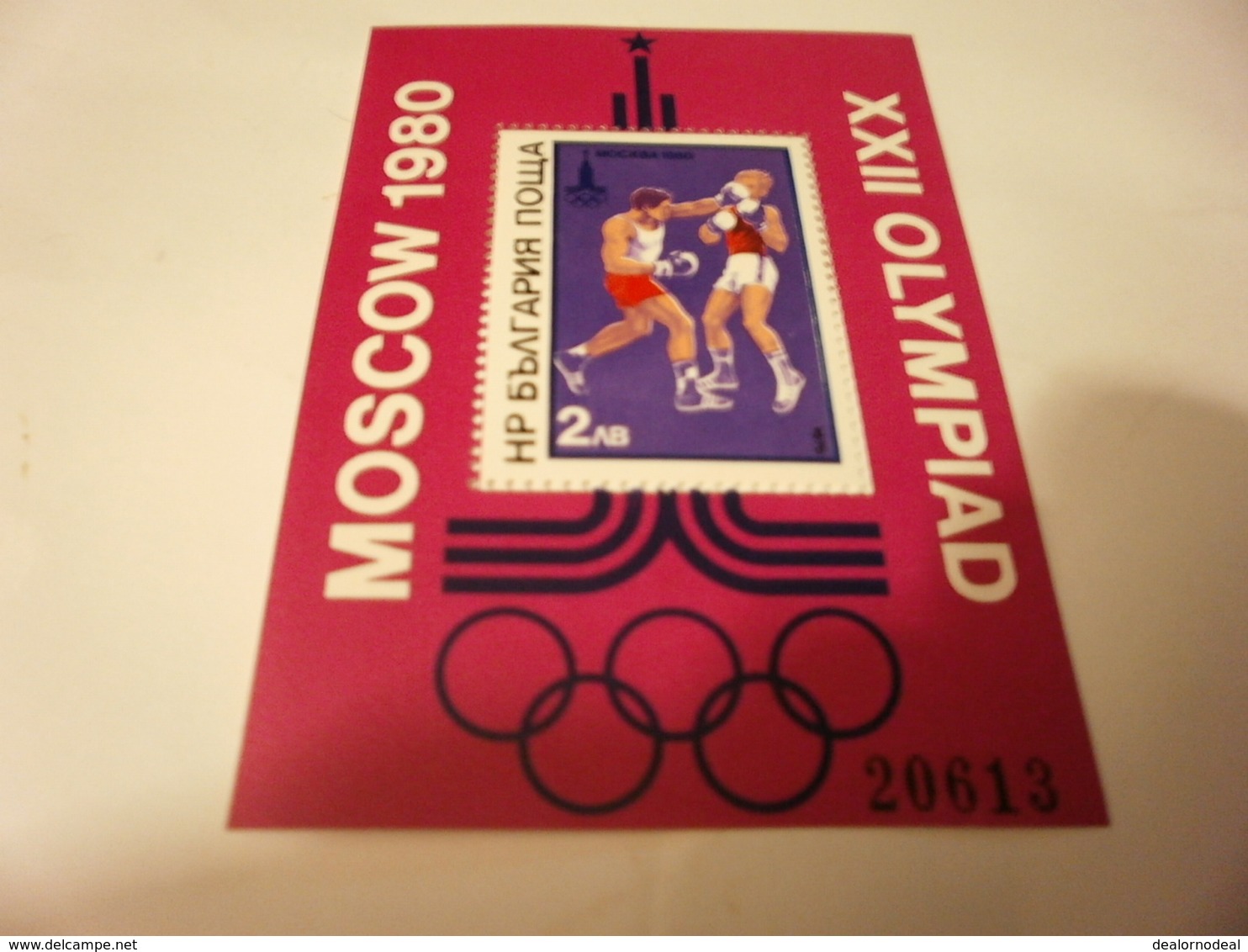 Miniature Sheet Moscow Olympics 1980 Perf Sheet Boxing - Used Stamps