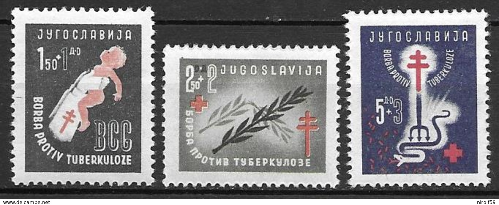 Yugoslavia 1948 - Fight Against Tuberculosis - Unused Stamps