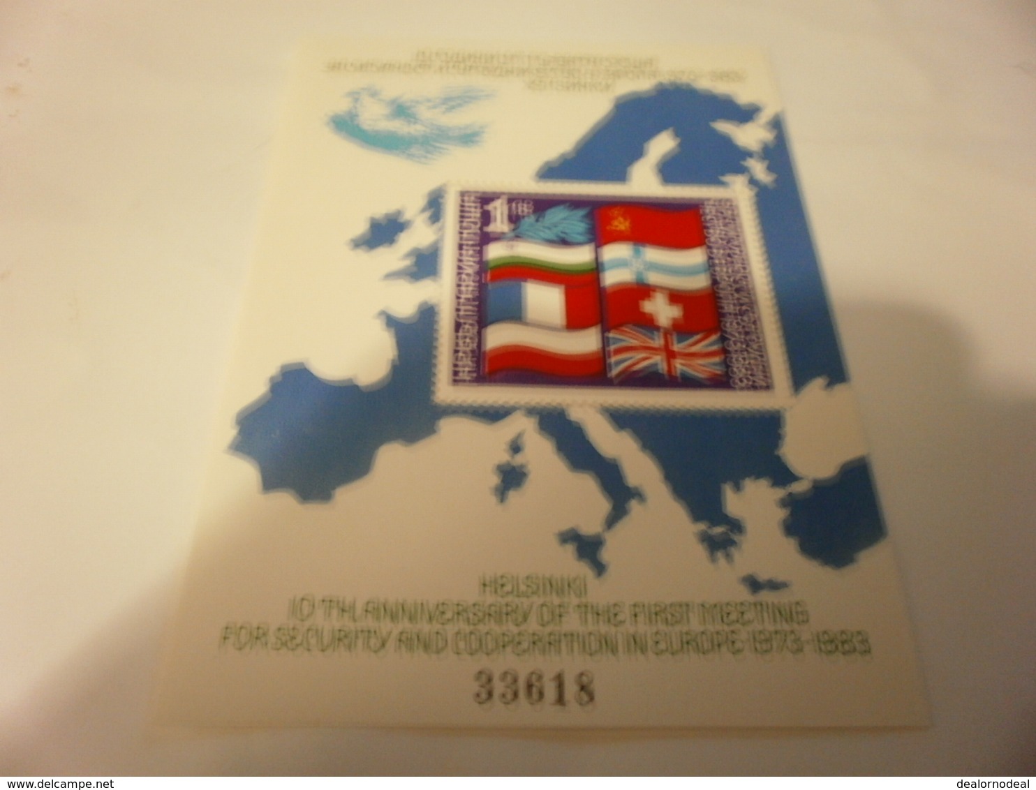 Miniature Sheet 1983 Security And Co-operation In Europe - Usados