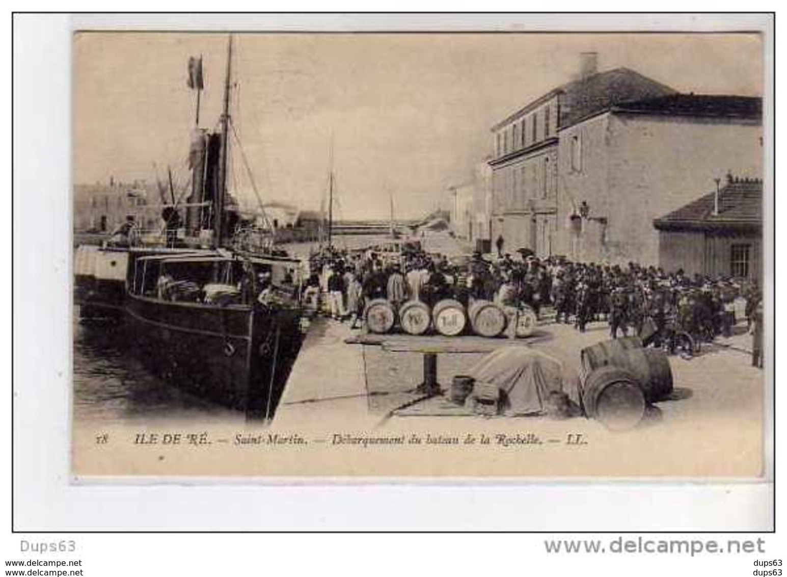 ILE DE RE - Saint Martin - Débarquement Du Bateau De La Rochelle - Très Bon état - Ile De Ré