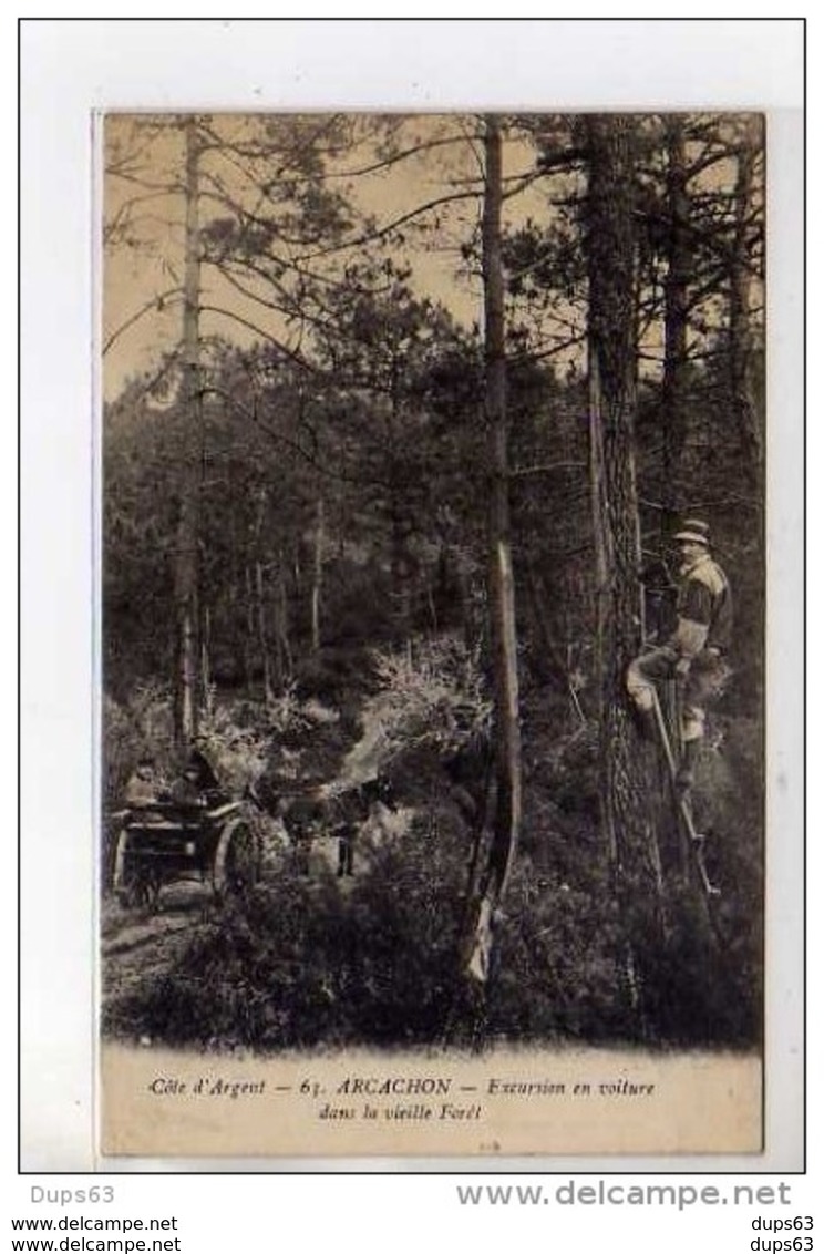 ARCACHON - Excursion En Voiture Dans La Vieille Forêt - Très Bon état - Arcachon