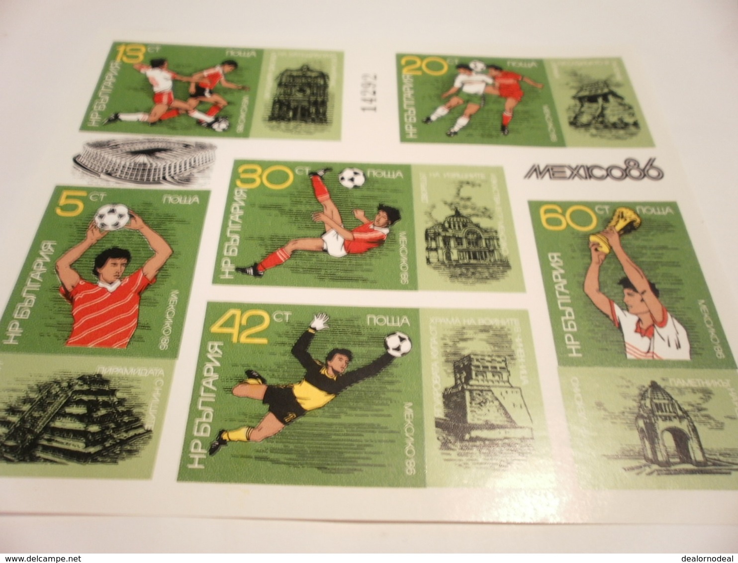 Miniature Sheet 1986 Football World Cup MEXICO Imperf - Usados