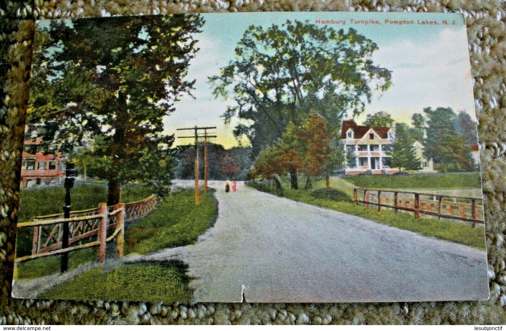 Hamburg Turnpike Pompton Lakes NJ Divided Back Postcard Posted 1913 - Autres & Non Classés