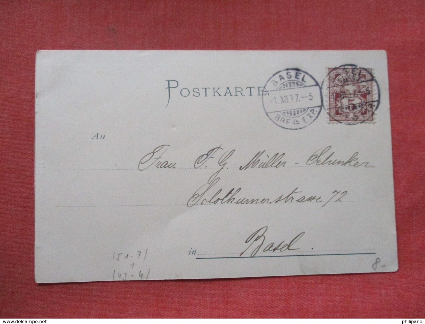 Schwaben Man With Pipe Swiss Stamp & Cancel         > Ref 3379 - Europe