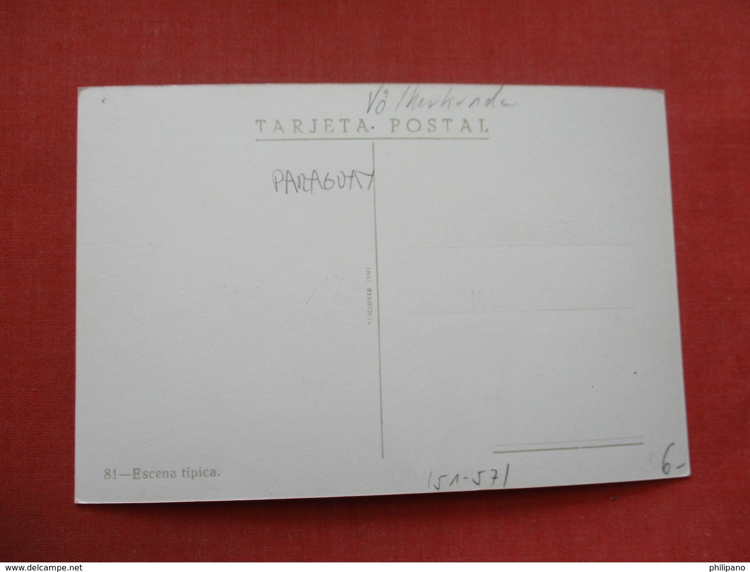 RPPC  Paraguay  > Ref 3380 - Paraguay