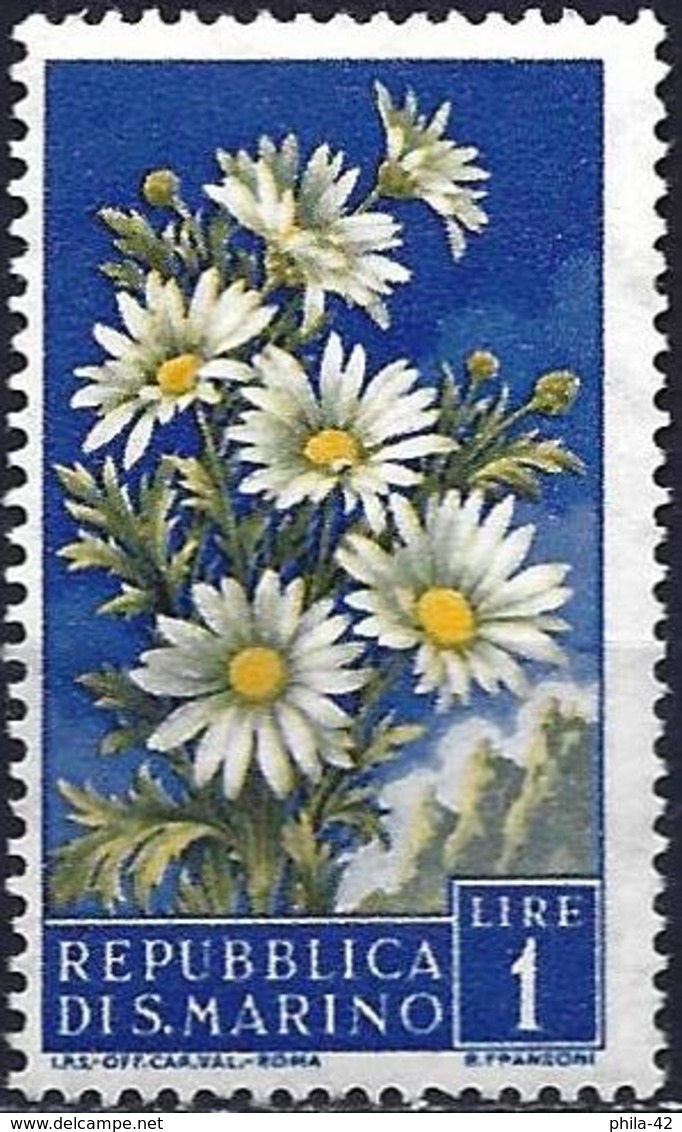 San Marino 1956 - Mi 567 - YT 427 ( Flowers : Daisies ) MNG - Neufs