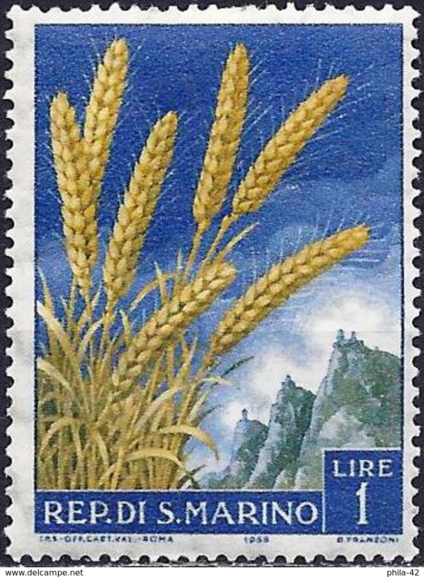 San Marino 1958 - Mi 594 - YT 449 ( Ears Of Wheat ) - Unused Stamps